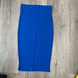 Blue Pencil Skirt